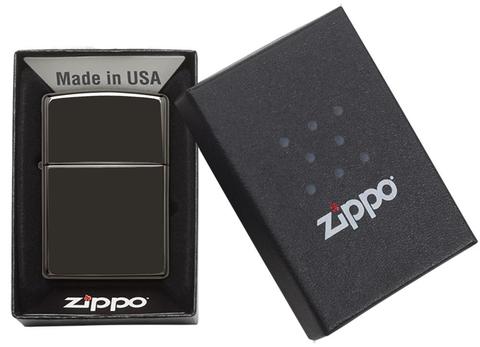 Zippo Classic High Polish Black Pocket Lighter Zippo